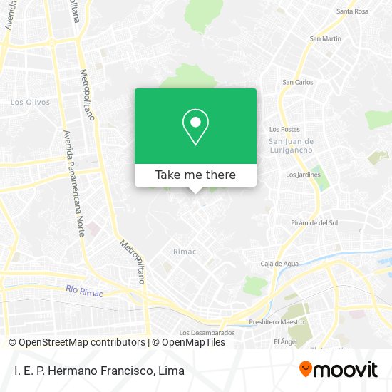 Mapa de I. E. P. Hermano Francisco