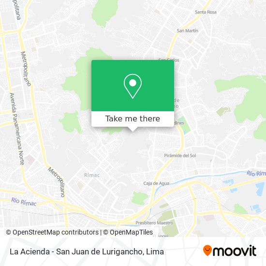 La Acienda - San Juan de Lurigancho map