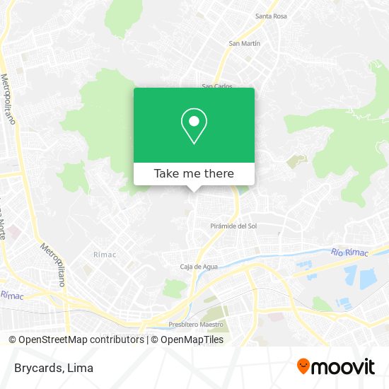 Brycards map