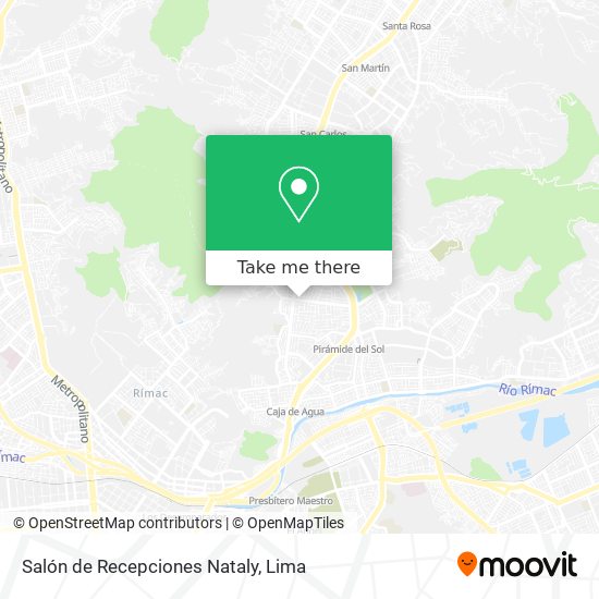 Mapa de Salón de Recepciones Nataly