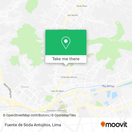 Mapa de Fuente de Soda Antojitos