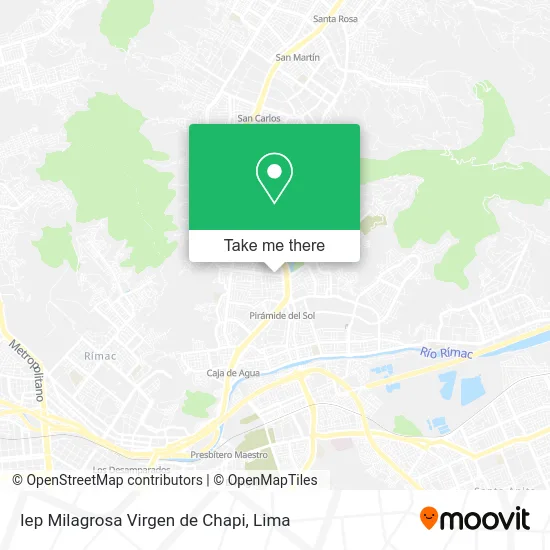 Iep Milagrosa Virgen de Chapi map