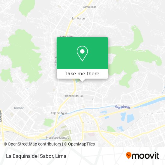 La Esquina del Sabor map