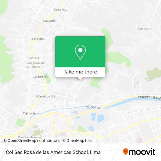 Col Sec Rosa de las Americas School map