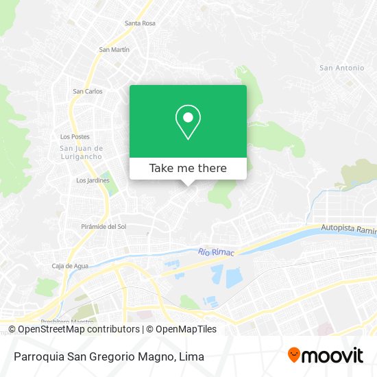 Mapa de Parroquia San Gregorio Magno