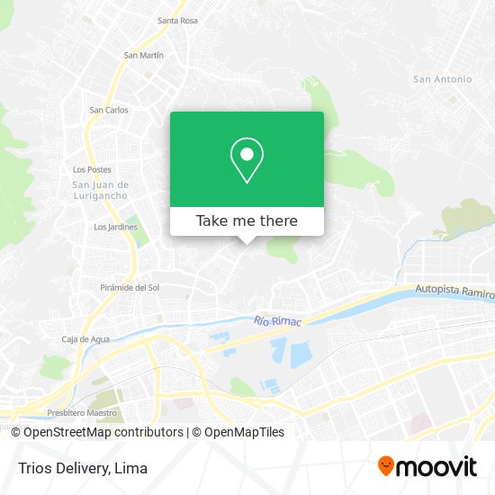 Trios Delivery map