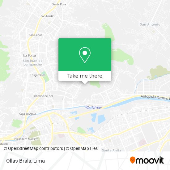 Ollas Brala map