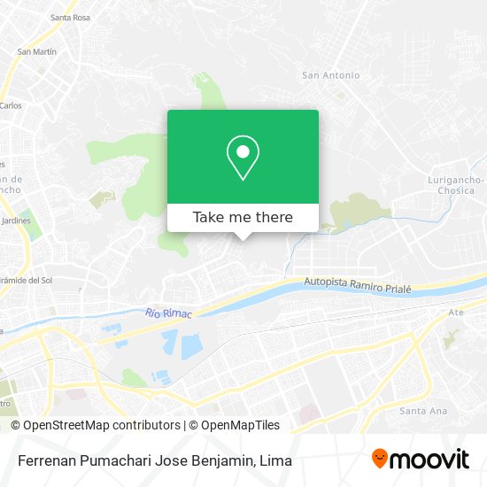 Ferrenan Pumachari Jose Benjamin map