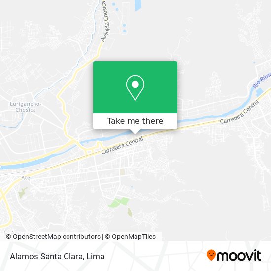 Alamos Santa Clara map