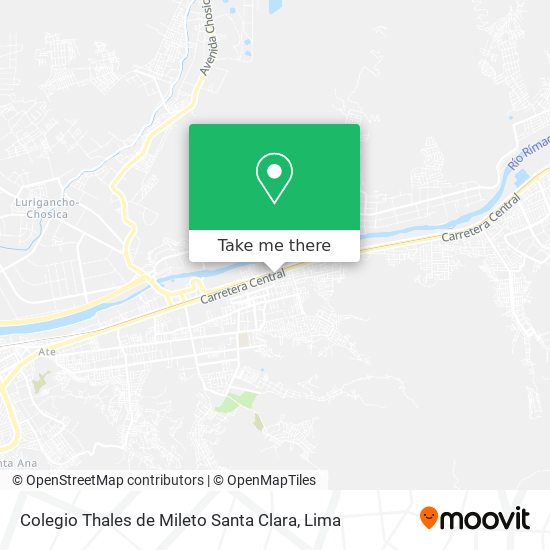 Mapa de Colegio Thales de Mileto Santa Clara