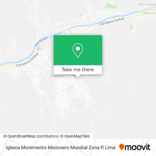 Mapa de Iglesia Movimiento Misionero Mundial-Zona P