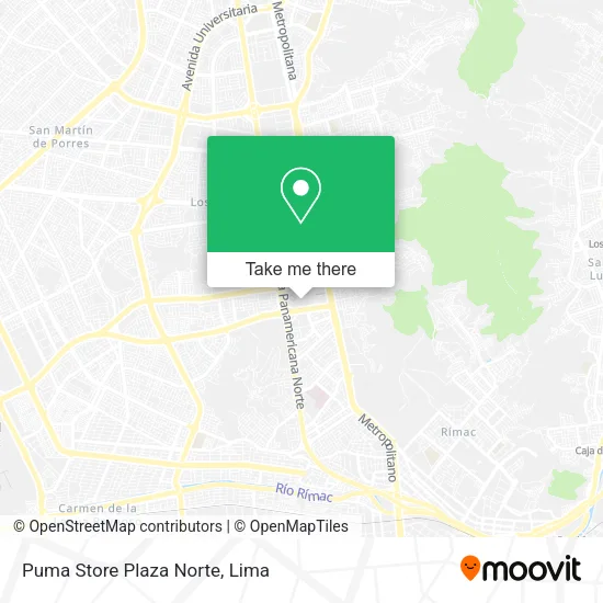 Mapa de Puma Store Plaza Norte