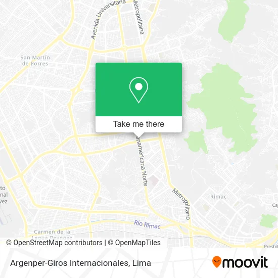 Mapa de Argenper-Giros Internacionales