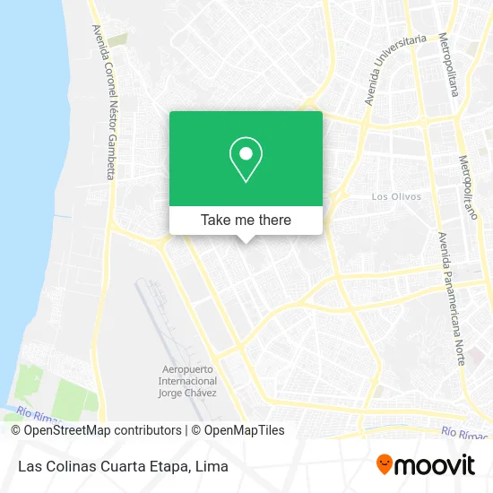 Las Colinas Cuarta Etapa map