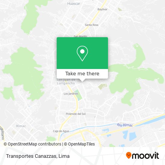 Transportes Canazzas map