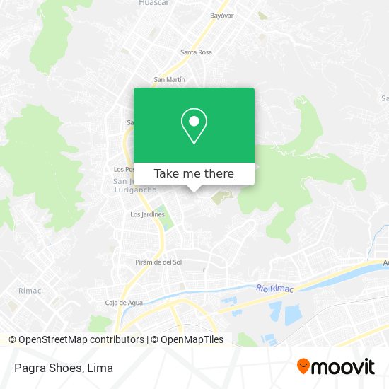 Mapa de Pagra Shoes