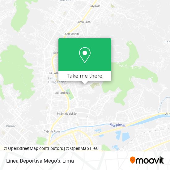 Línea Deportiva Mego's map