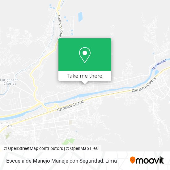 Mapa de Escuela de Manejo Maneje con Seguridad