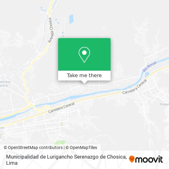 Municipalidad de Lurigancho Serenazgo de Chosica map