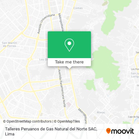 Talleres Peruanos de Gas Natural del Norte SAC map