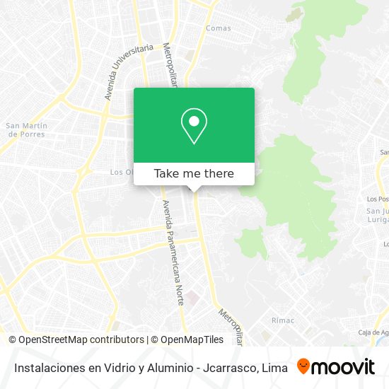 Instalaciones en Vidrio y Aluminio - Jcarrasco map