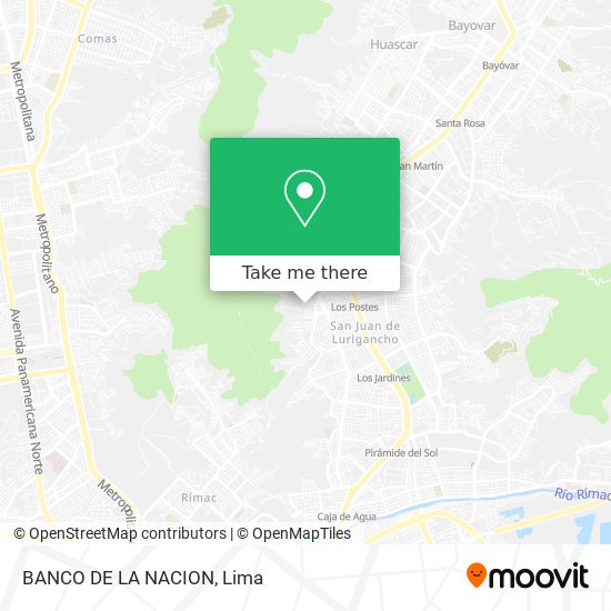 BANCO DE LA NACION map