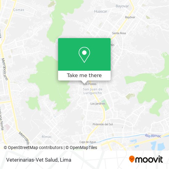 Mapa de Veterinarias-Vet Salud