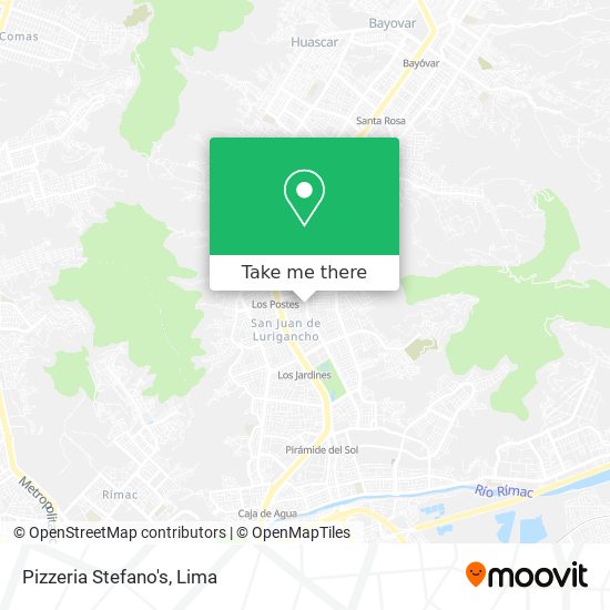 Mapa de Pizzeria Stefano's