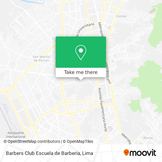 Mapa de Barbers Club Escuela de Barbería