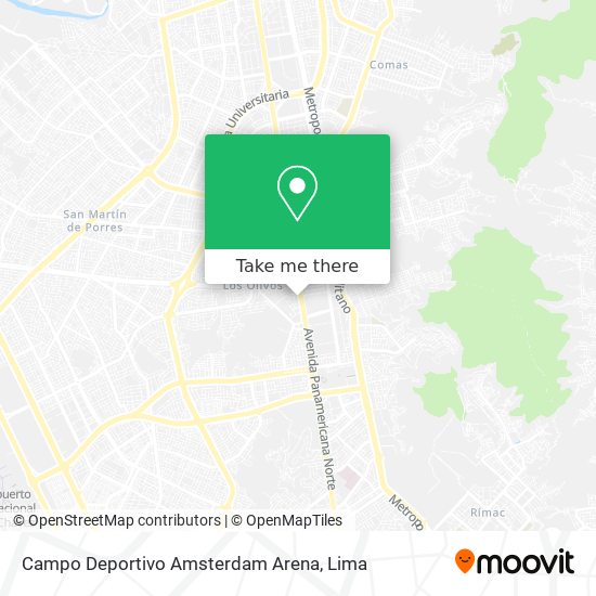 Campo Deportivo Amsterdam Arena map