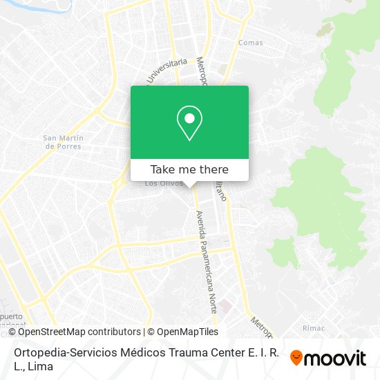 Ortopedia-Servicios Médicos Trauma Center E. I. R. L. map