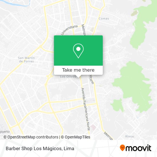 Barber Shop Los Mágicos map