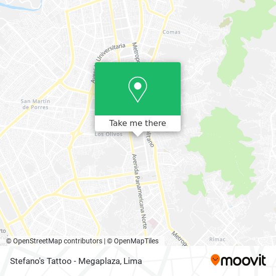 Stefano's Tattoo - Megaplaza map