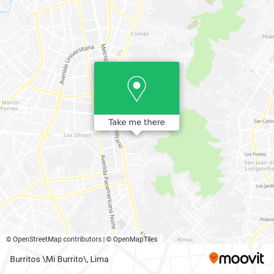 Burritos \Mi Burrito\ map