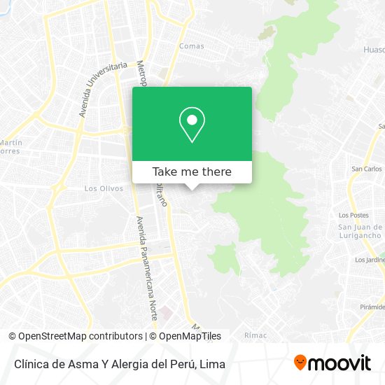 Clínica de Asma Y Alergia del Perú map