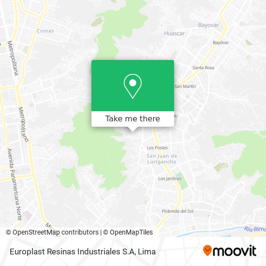 Mapa de Europlast Resinas Industriales S.A