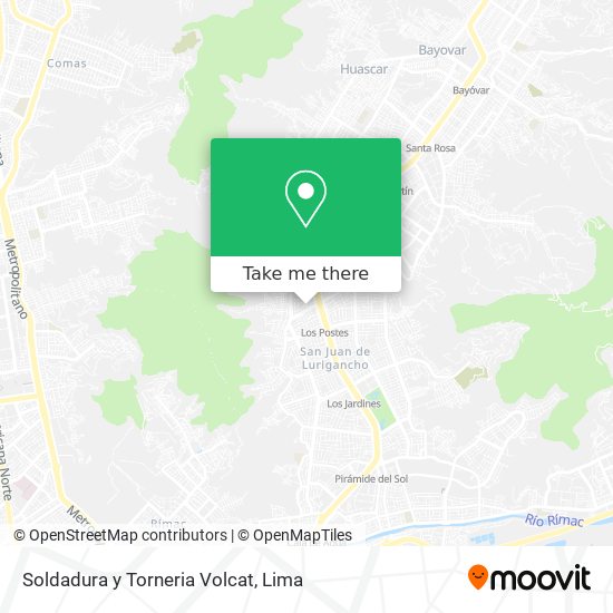 Soldadura y Torneria Volcat map