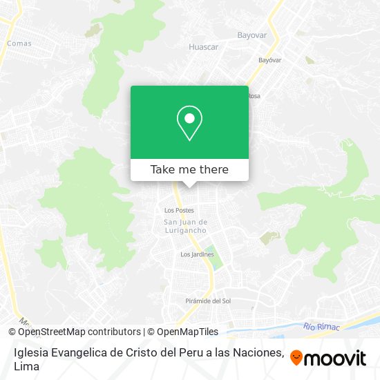 Iglesia Evangelica de Cristo del Peru a las Naciones map
