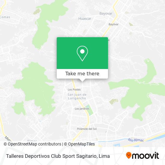 Talleres Deportivos Club Sport Sagitario map