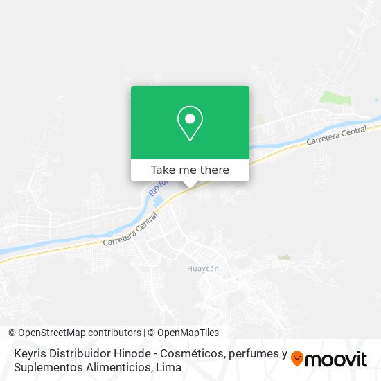 Mapa de Keyris Distribuidor Hinode - Cosméticos, perfumes y Suplementos Alimenticios