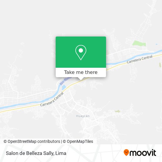 Mapa de Salon de Belleza Sally