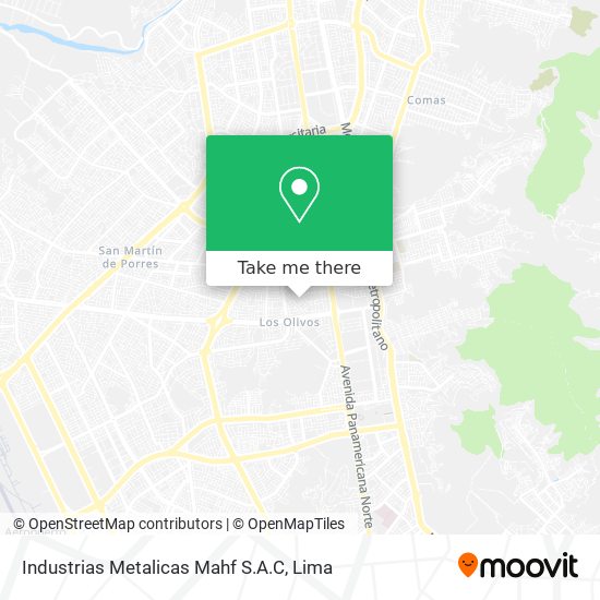 Industrias Metalicas Mahf S.A.C map