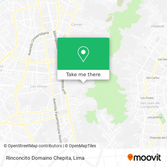 Mapa de Rinconcito Domaino Chepita