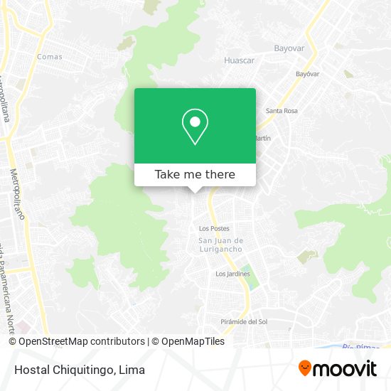 Mapa de Hostal Chiquitingo