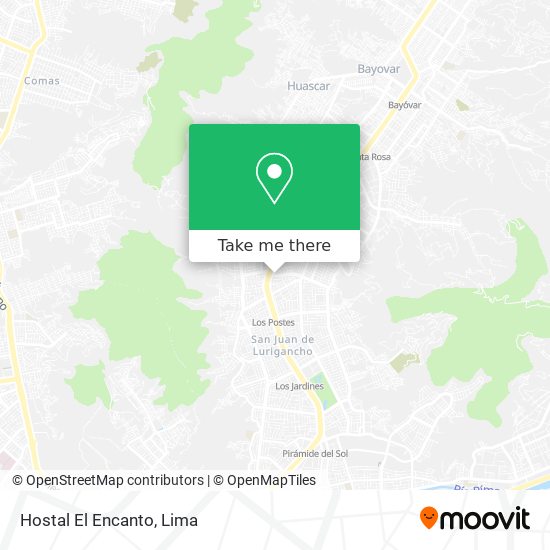 Hostal El Encanto map