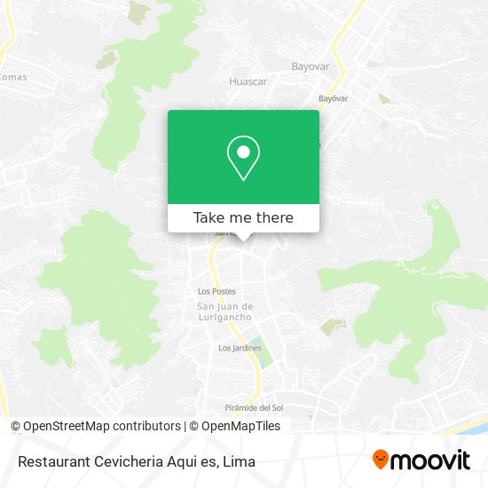 Restaurant Cevicheria Aqui es map