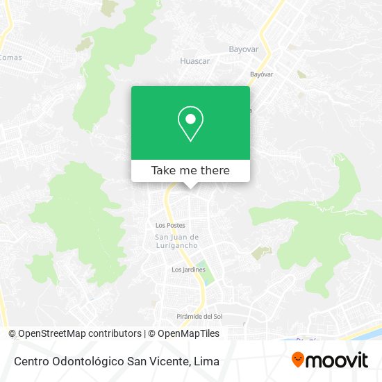 Mapa de Centro Odontológico San Vicente