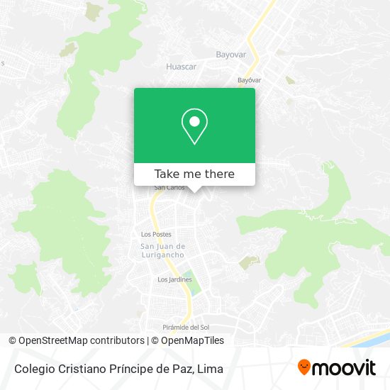 Colegio Cristiano Príncipe de Paz map