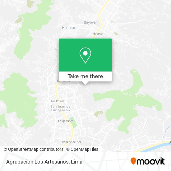 Mapa de Agrupación Los Artesanos