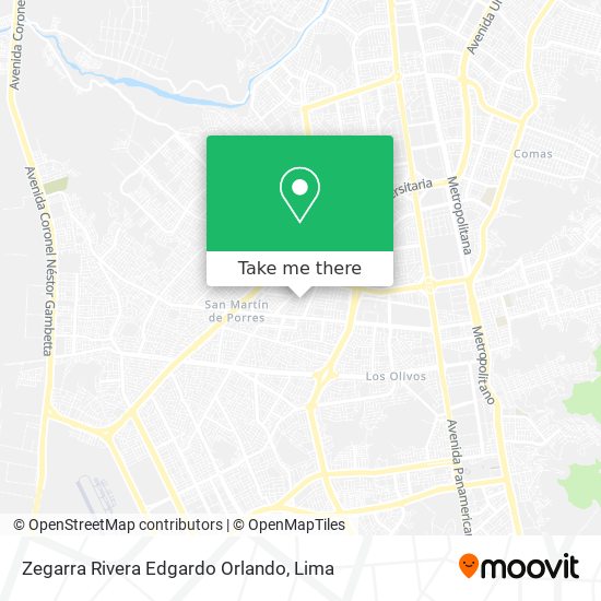 Zegarra Rivera Edgardo Orlando map